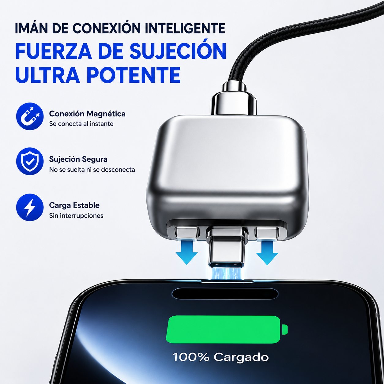 Adaptador USB-C Inteligente 140W con Corte Automático