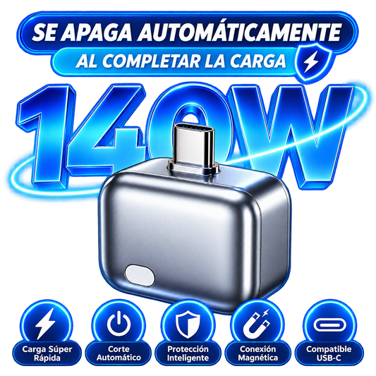 Adaptador USB-C Inteligente 140W con Corte Automático